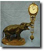 Elephant swinging arm Mystery clock by Junghans, c1900