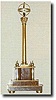 Annular column clock, c 1960