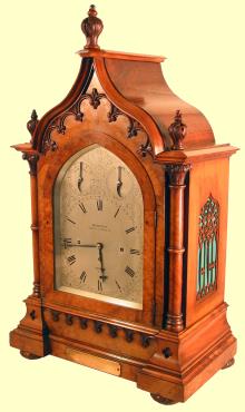 Very large walnut treble fusee — Antique Clocks Price Guide