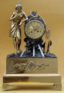Rare 3 fountain bronze and ormolu clock depicting Diana resting at a fountain, — Antique Clocks Price Guide