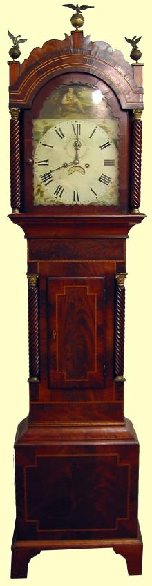 Mahogany and oak, 8 day — Antique Clocks Price Guide