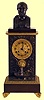 Bronze waterfall clock.