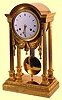 An Empire ormolu clock