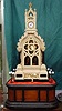 Extraordinary Cathedral clock made between 1891 and 1899 with 4 sided turret clock by Lenzkirch