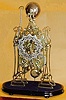 Double fusee skeleton clock