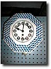 German Blue and White Plate Wall Clock