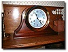 Chelsea Ships Clock, circa1970-85, on walnut stand