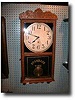 New Haven Clock Co. Box Regulator Wall Clock, circa 1895
