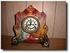 Ansonia Royal Bonn "La Cannes" Porcelain Mantel Clock, circa 1904