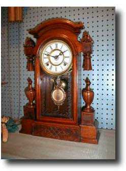 F. Kroeber Mantel Clock, "Kansas" model, circa 1888 — Antique Clocks Price Guide