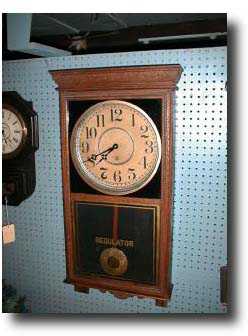 Large American Oak Cased Wall Regulator, Sessions Clock Co., C. 1901 — Antique Clocks Price Guide