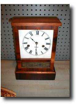 Gilbert Square Mantel Clock, circa 1865 — Antique Clocks Price Guide