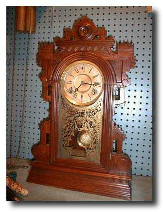 Terry Clock Co. Mantel Clock, "Highland" model, circa 1884 — Antique Clocks Price Guide