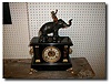 Black Mantle Clock c. 1850