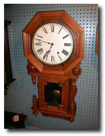 New Haven, English Cased Wall Clock c. 1880 — Antique Clocks Price Guide