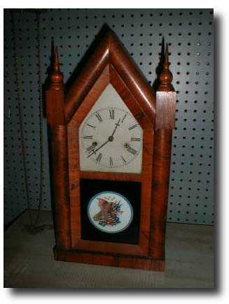 New Haven Steeple Clock c. 1870 — Antique Clocks Price Guide