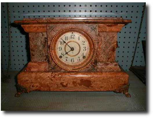 Adamantine shelf clock c. 1910 — Antique Clocks Price Guide