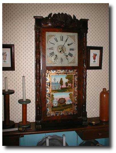 Carved Column and Splat Mantle Clock c. 1832 — Antique Clocks Price Guide