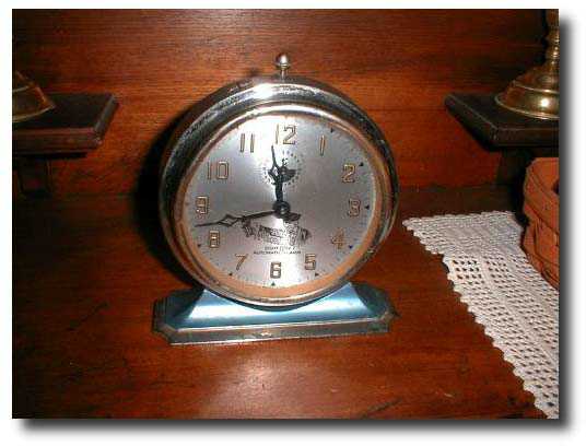 Bedside Alarm Clock c. 1920 — Antique Clocks Price Guide