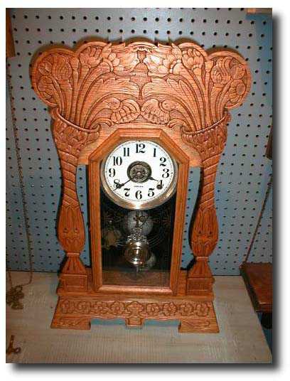 Gingerbread Kitchen Clock c. 1895 — Antique Clocks Price Guide