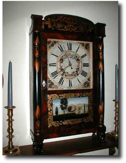 Wood Works Mantle Clock c. 1825 — Antique Clocks Price Guide