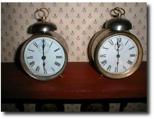 Nickel plated tin case alarm clocks circa 1914 — Antique Clocks Price Guide