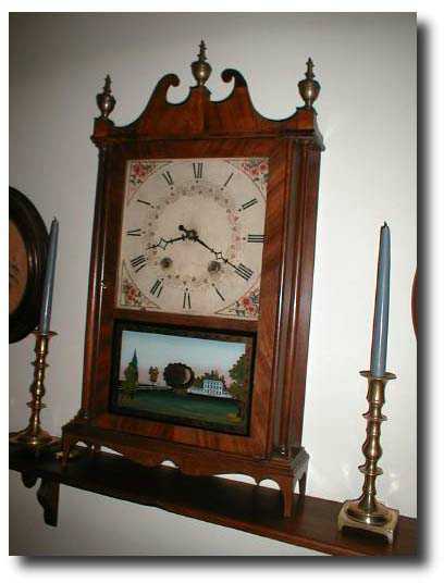 Pillar and scroll mantle clock circa 1825 — Antique Clocks Price Guide