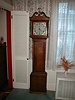 30 hour oak English tall case clock.