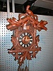 Deeply carved Black Forest Wall Clock.
