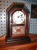 Cottage clock by Atkins Clock Company, Bristol, Connecticut ca 1859.