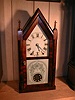 30-hour steeple clock with oiriginal brass springs.