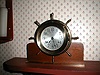 Ship's bell clock with eight-day movement.