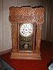 "The Arctic" pressed Oak gingerbread clock.