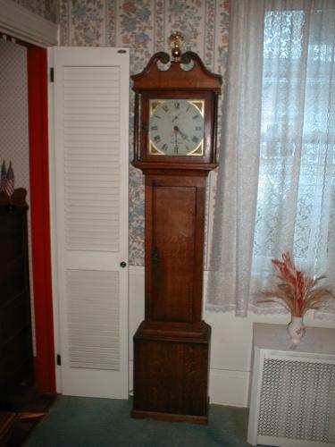 30 hour oak English tall case clock. — Antique Clocks Price Guide