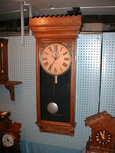 Gilbert Clock Company's Regulator No. 14 Eight-day Wall Clock. — Antique Clocks Price Guide