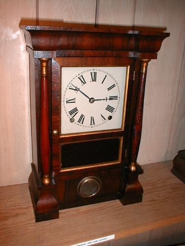 Miniature cornice and column 8-day clock by Seth Thomas Clock Company. — Antique Clocks Price Guide
