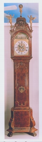 Automated Dutch tall case clock. — Antique Clocks Price Guide