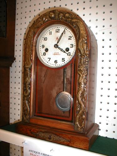 Eight-day ANTIQUE CHINESE shelf clock. — Antique Clocks Price Guide