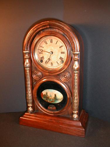E. Ingraham VENETIAN 8-day shelf clock. — Antique Clocks Price Guide