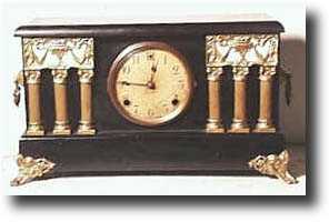 Sessions Black mantel Clock, c. 1880 — Antique Clocks Price Guide