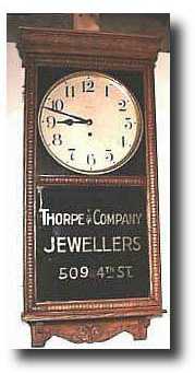 c. 1885, Waterbury Jeweller's Advertising Wall Clock — Antique Clocks Price Guide