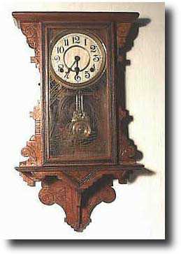 Waterbury Hanging Parlor Clock, c. 1874 — Antique Clocks Price Guide