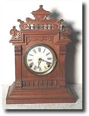 EN Welch Walnut Mantel Clock, circa 1870 — Antique Clocks Price Guide