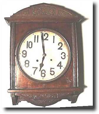 Carved Oak Cased Gallery wall clock, circa 1890 — Antique Clocks Price Guide