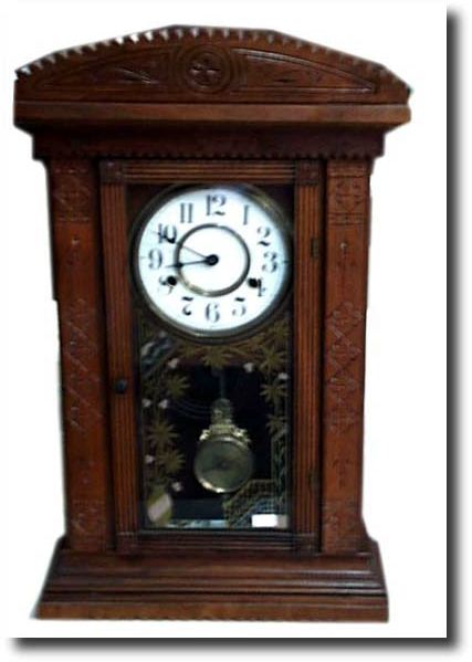 American Walnut Parlor Clock — Antique Clocks Price Guide