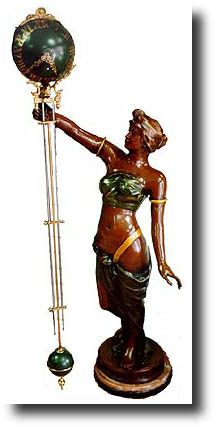 French Swinging Mystery Clock — Antique Clocks Price Guide