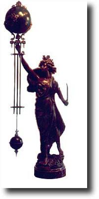 French Swinging Mystery Clock — Antique Clocks Price Guide
