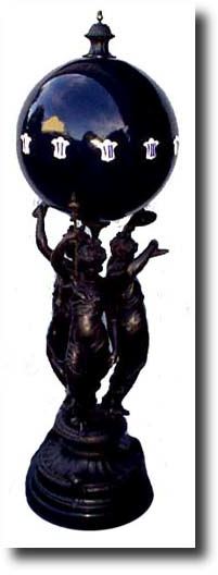 French Revolving Ball Three Graces Clock — Antique Clocks Price Guide