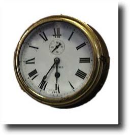 Brass English Smith's Ship Clock — Antique Clocks Price Guide