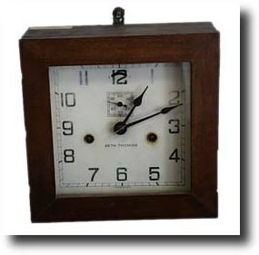 Seth Thomas Square Gallery Clock — Antique Clocks Price Guide